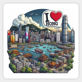 I Love Hong Kong Magnet